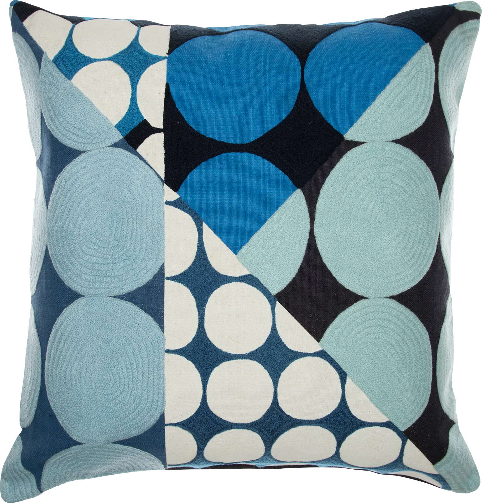 Stacy Garcia Vota Blue/Ivory Accent Pillow - Image 1