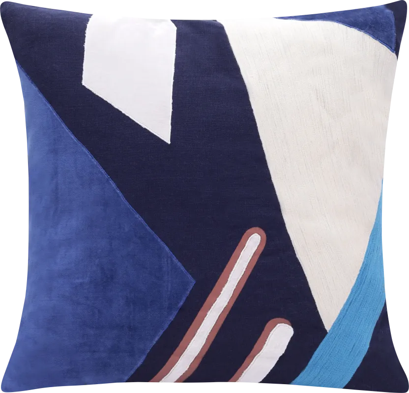 Stacy Garcia Azleo Navy Accent Pillow