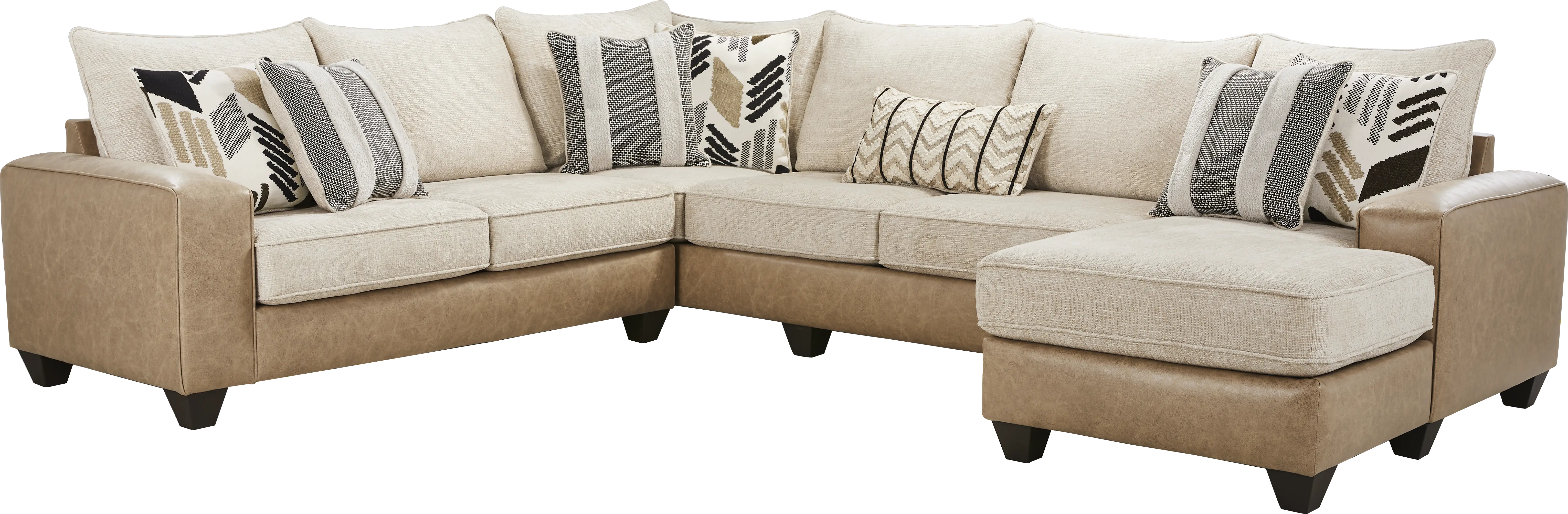 Murphy Beige 3 Pc Sectional - Thumbnail - Image 1