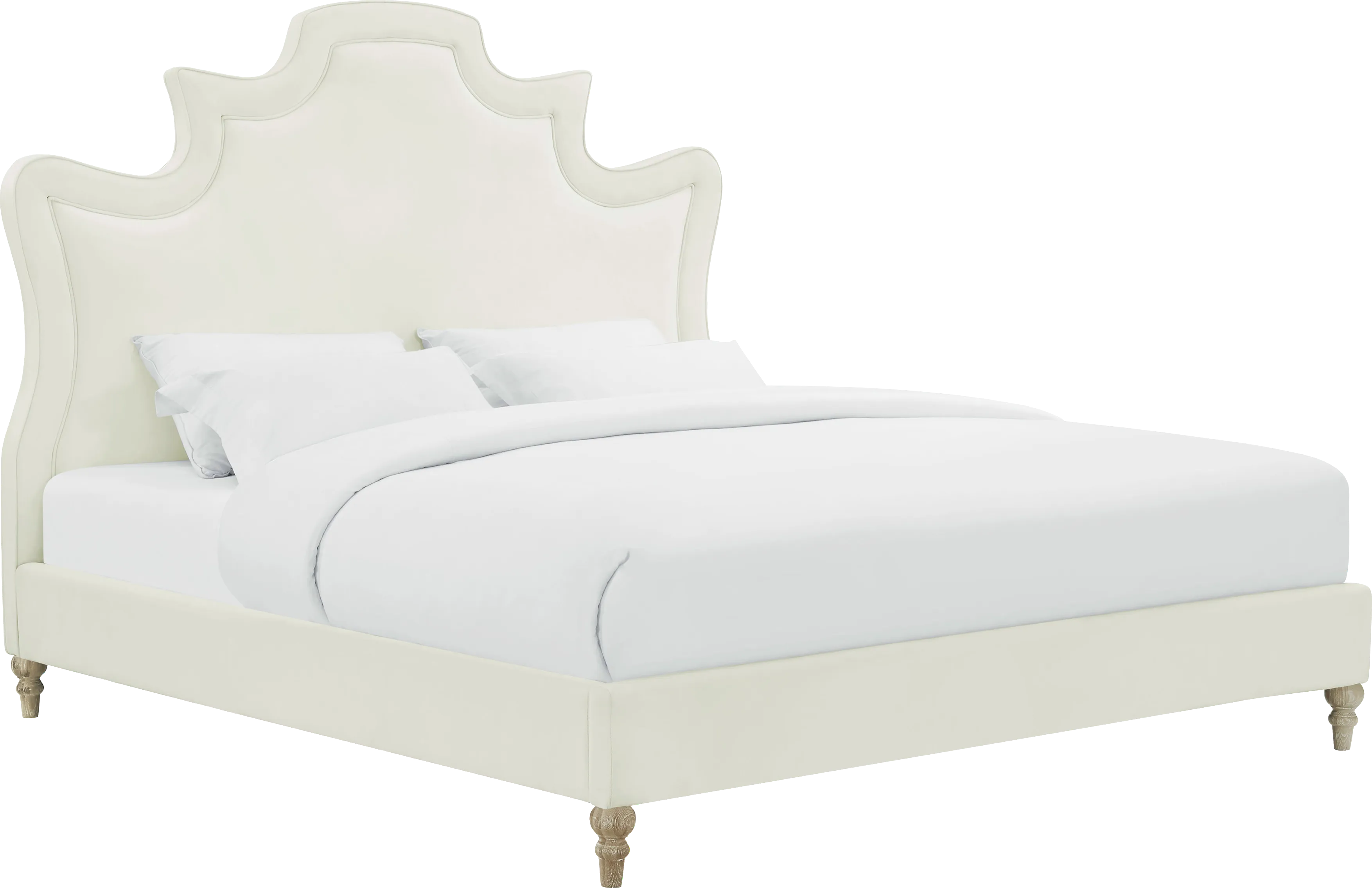 Cairncross Cream King Bed - Thumbnail - Image 1