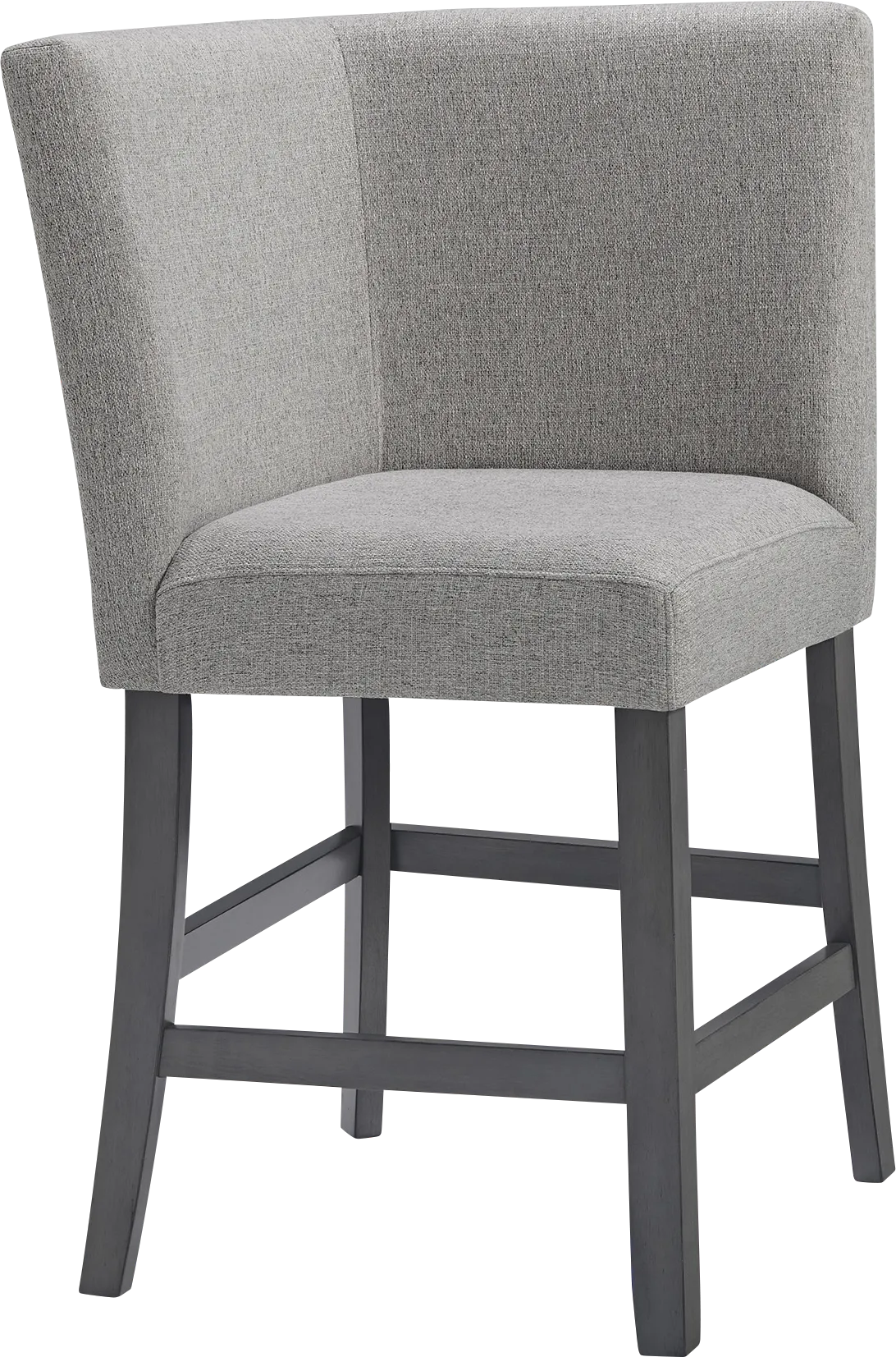 Binebtat Gray Counter Height Corner Bench - Thumbnail - Image 1