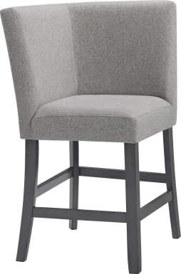 Binebtat Gray Counter Height Corner Bench