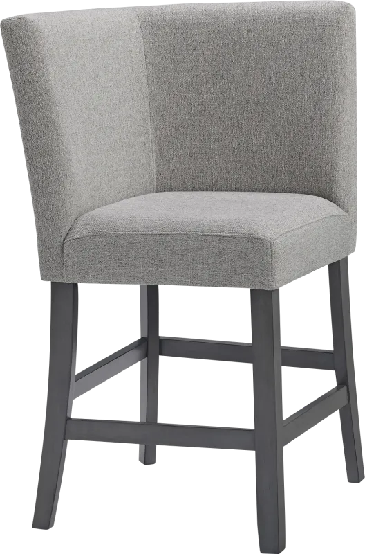 Binebtat Gray Counter Height Corner Bench
