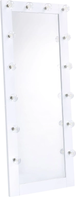 Khnem White Floor Mirror