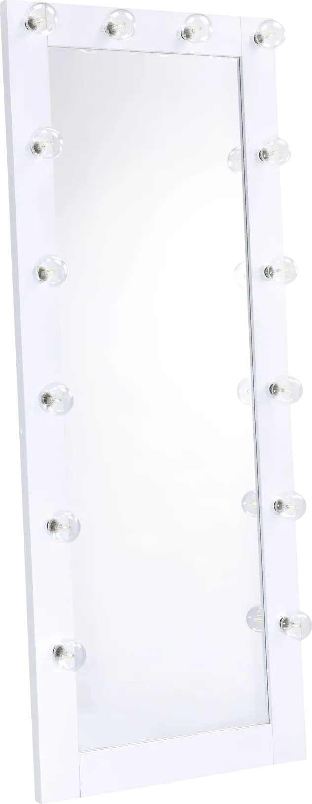 Khnem White Floor Mirror - Image 1