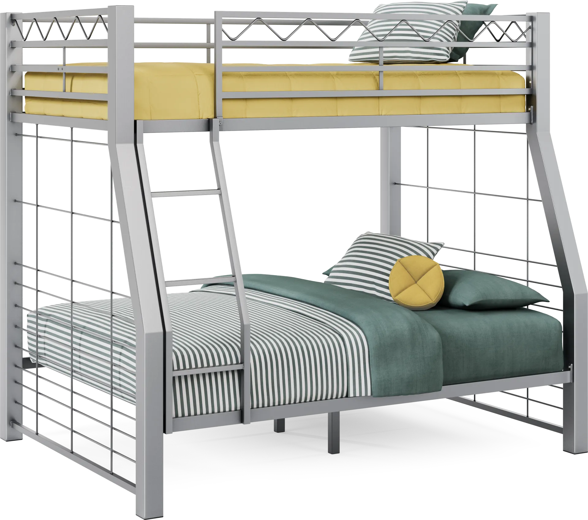 Build-A-Bunk Gray Twin/Full Bunk Bed - Image 1