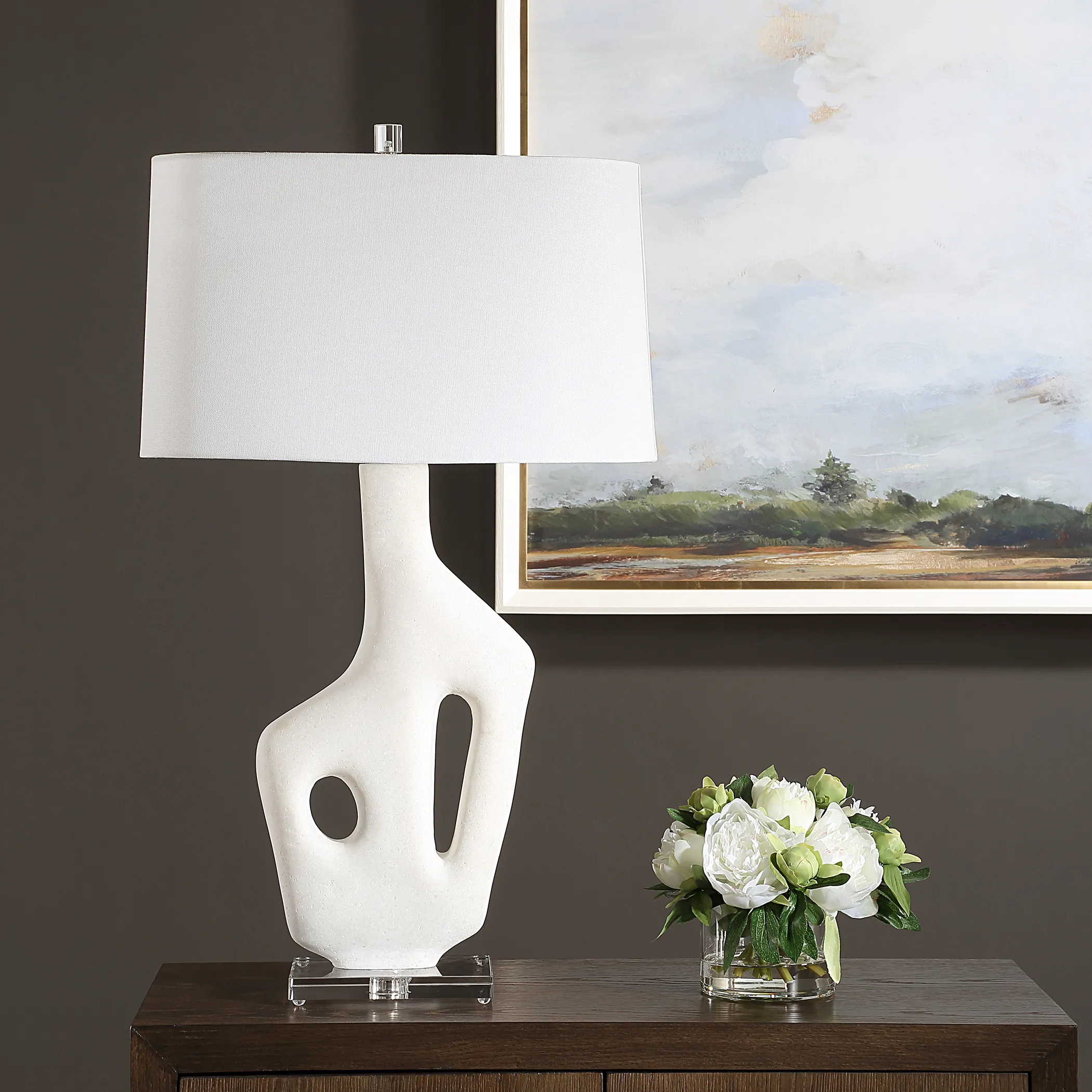 Sycam Reef White Table Lamp - Thumbnail - Image 3
