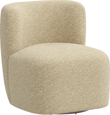 Anaua Beige Swivel Accent Chair