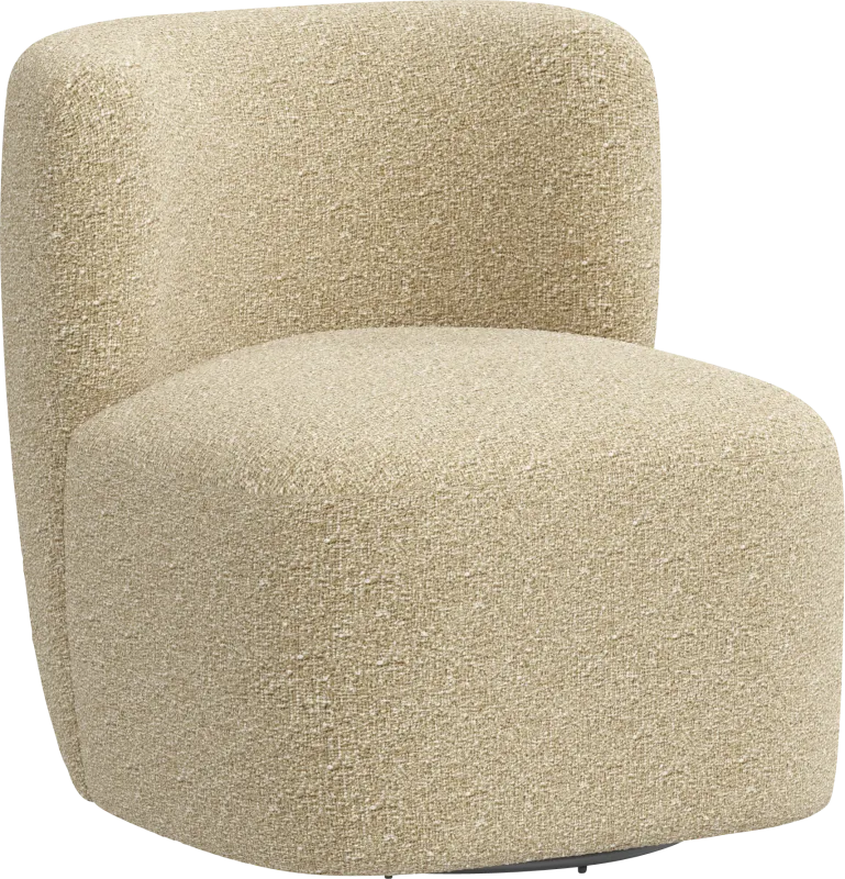 Anaua Beige Swivel Accent Chair