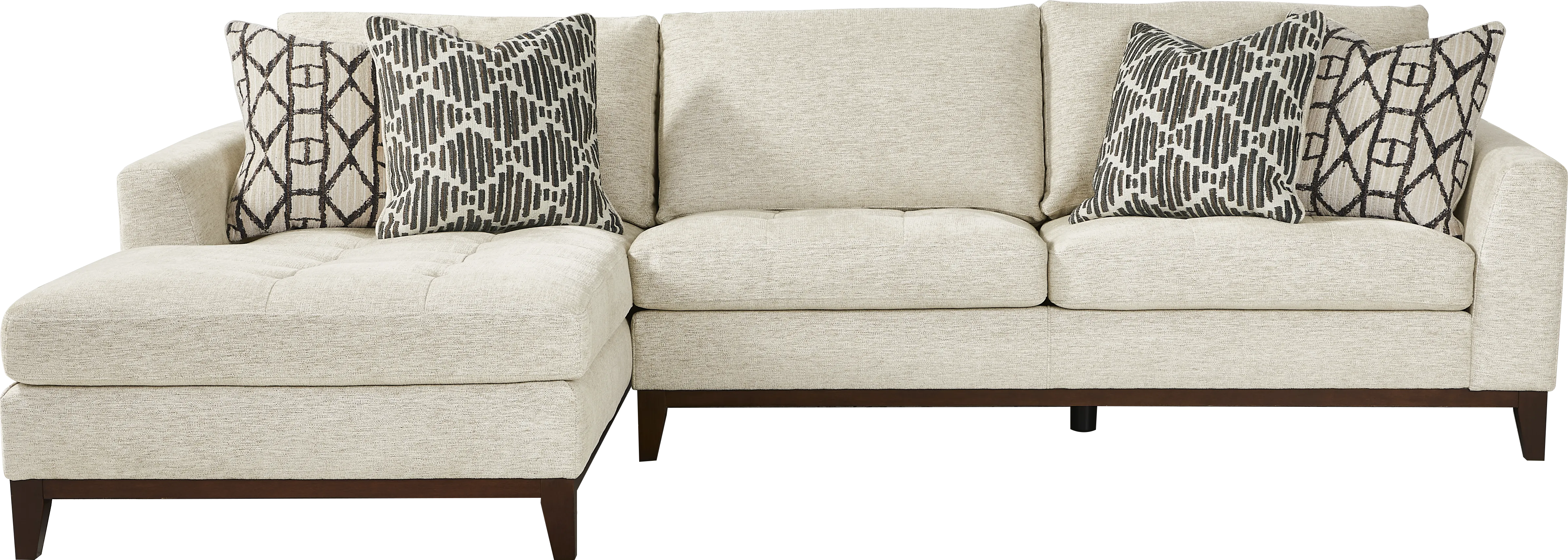 Harmon Beige 2 Pc Sectional - Thumbnail - Image 1