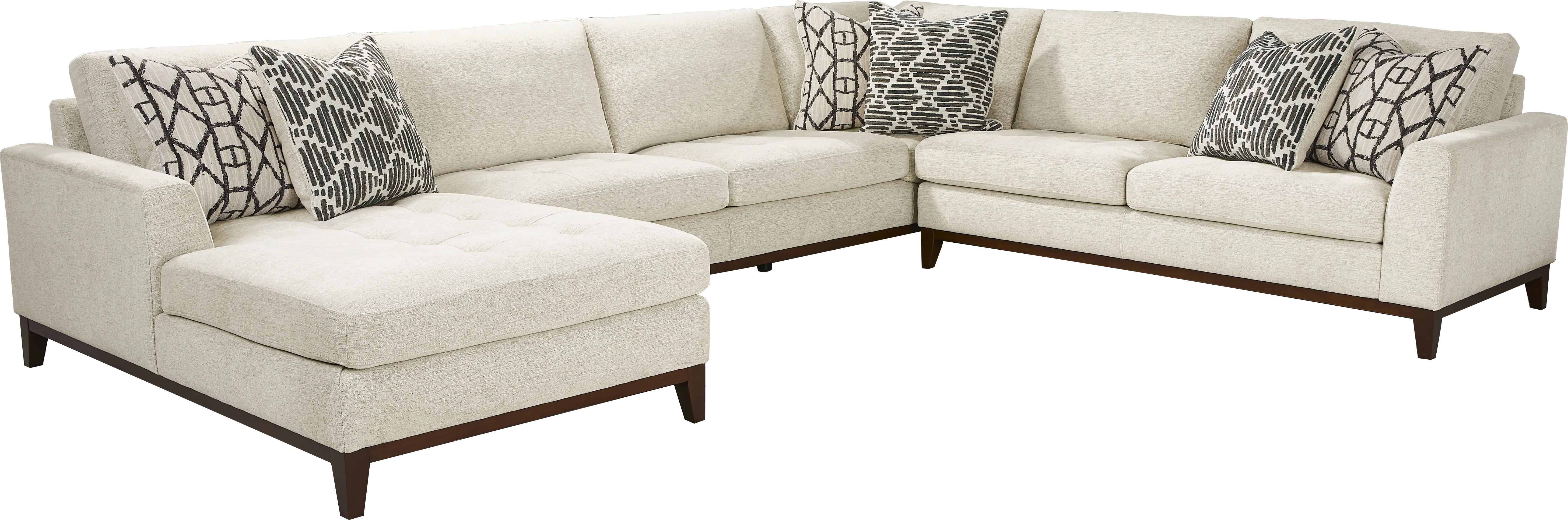 Harmon Beige 3 Pc Sectional - Thumbnail - Image 1