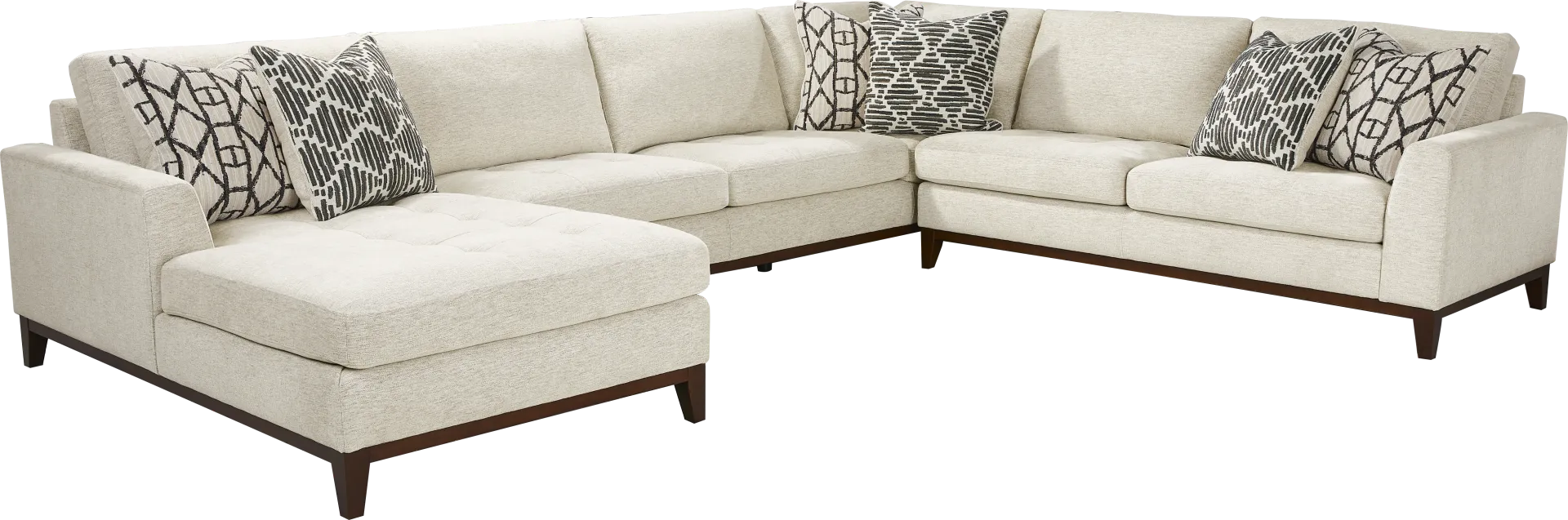 Harmon Beige 3 Pc Sectional - Image 2