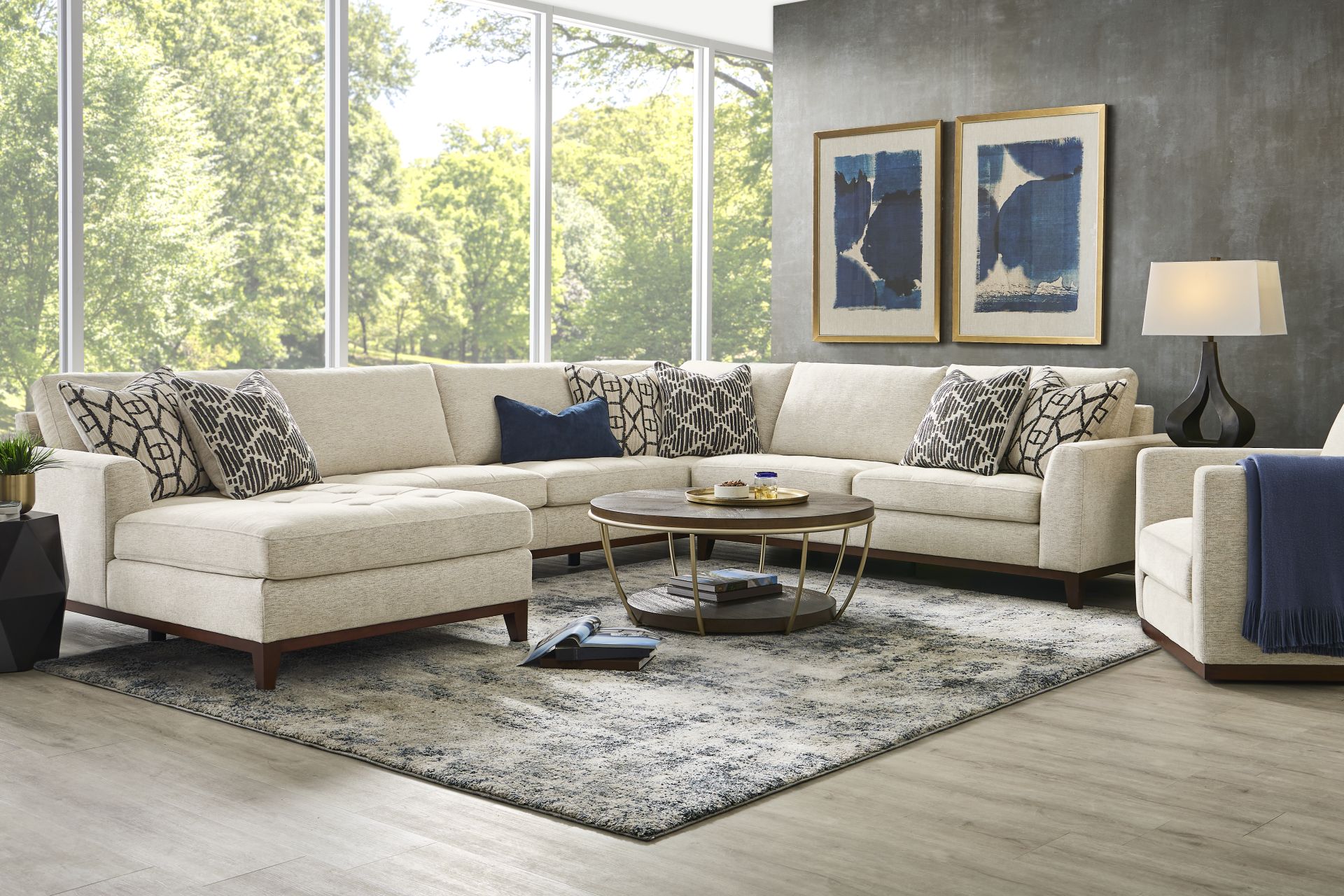 Harmon Beige 3 Pc Sectional - Image 2