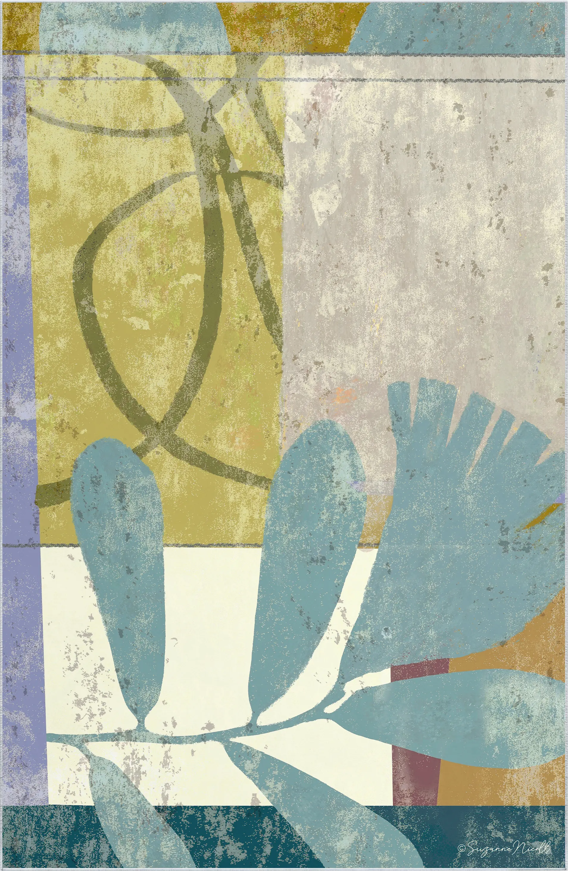 Mills Cottage Gray 5' x 7'7 Rug