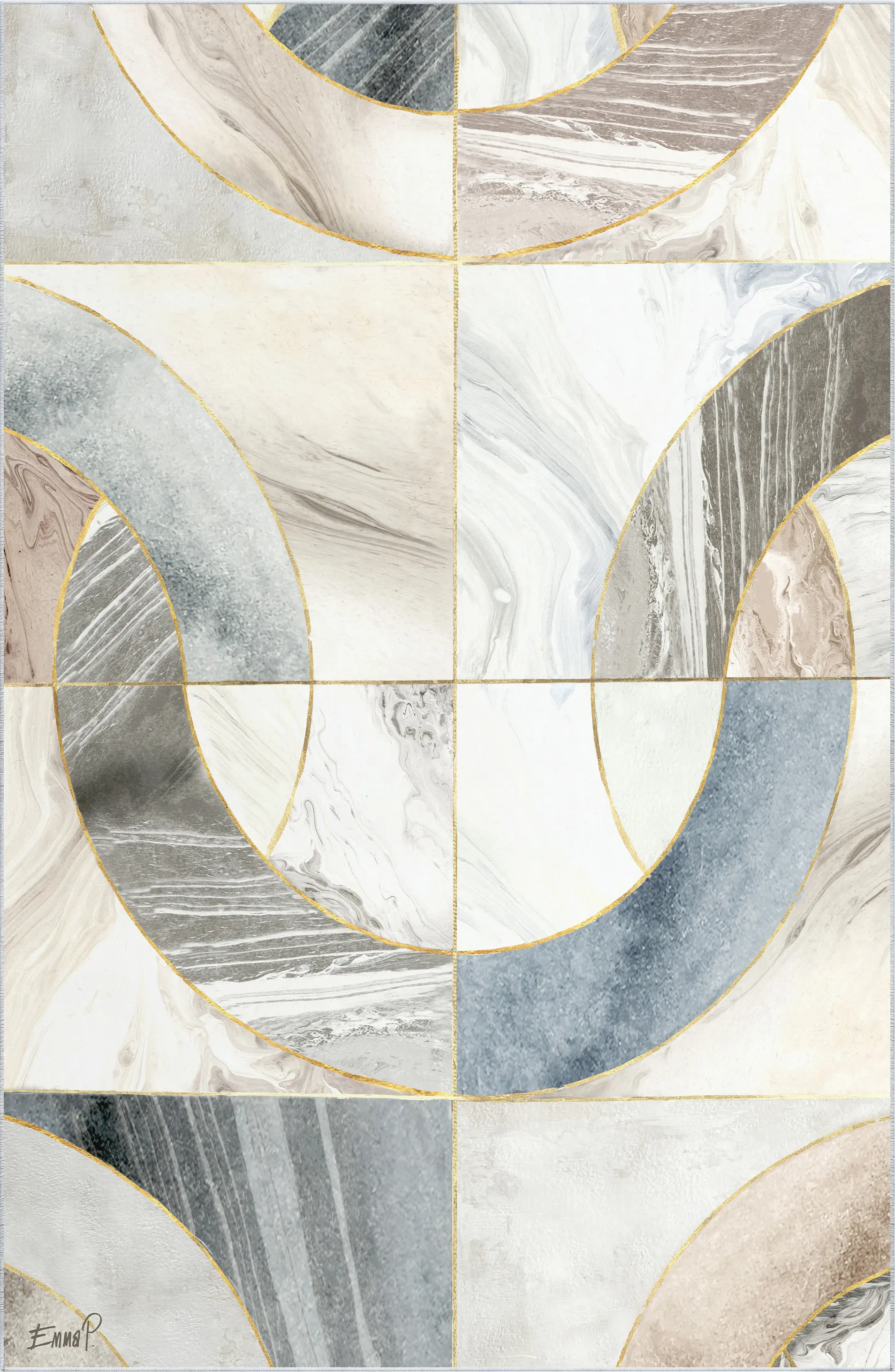 Anglure Gray 5' x 7'7 Rug