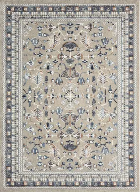 Evette Rios Jakue Blue 5'3 x 7' Rug