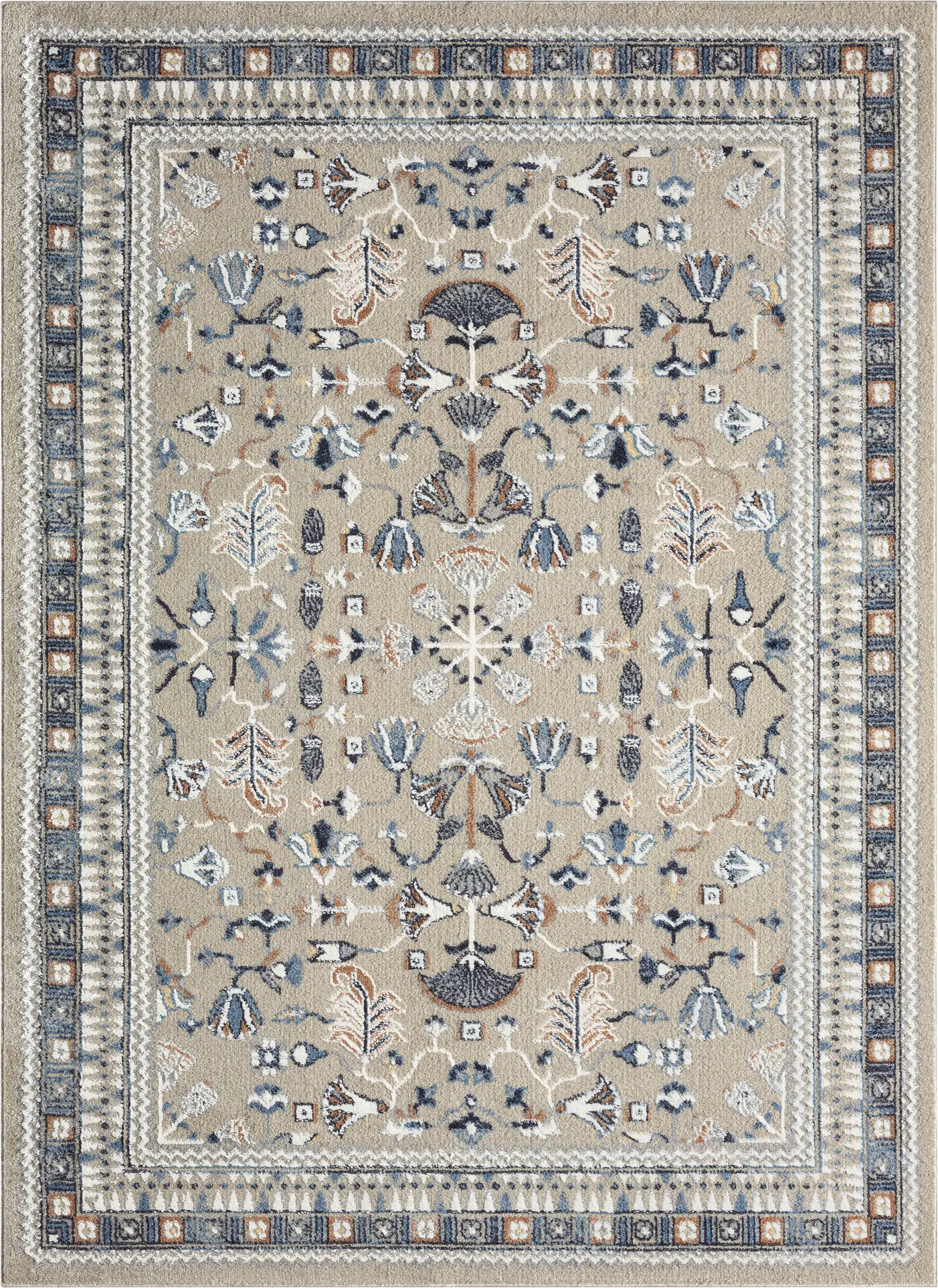 Evette Rios Jakue Blue 7'9 x 9'9 Rug