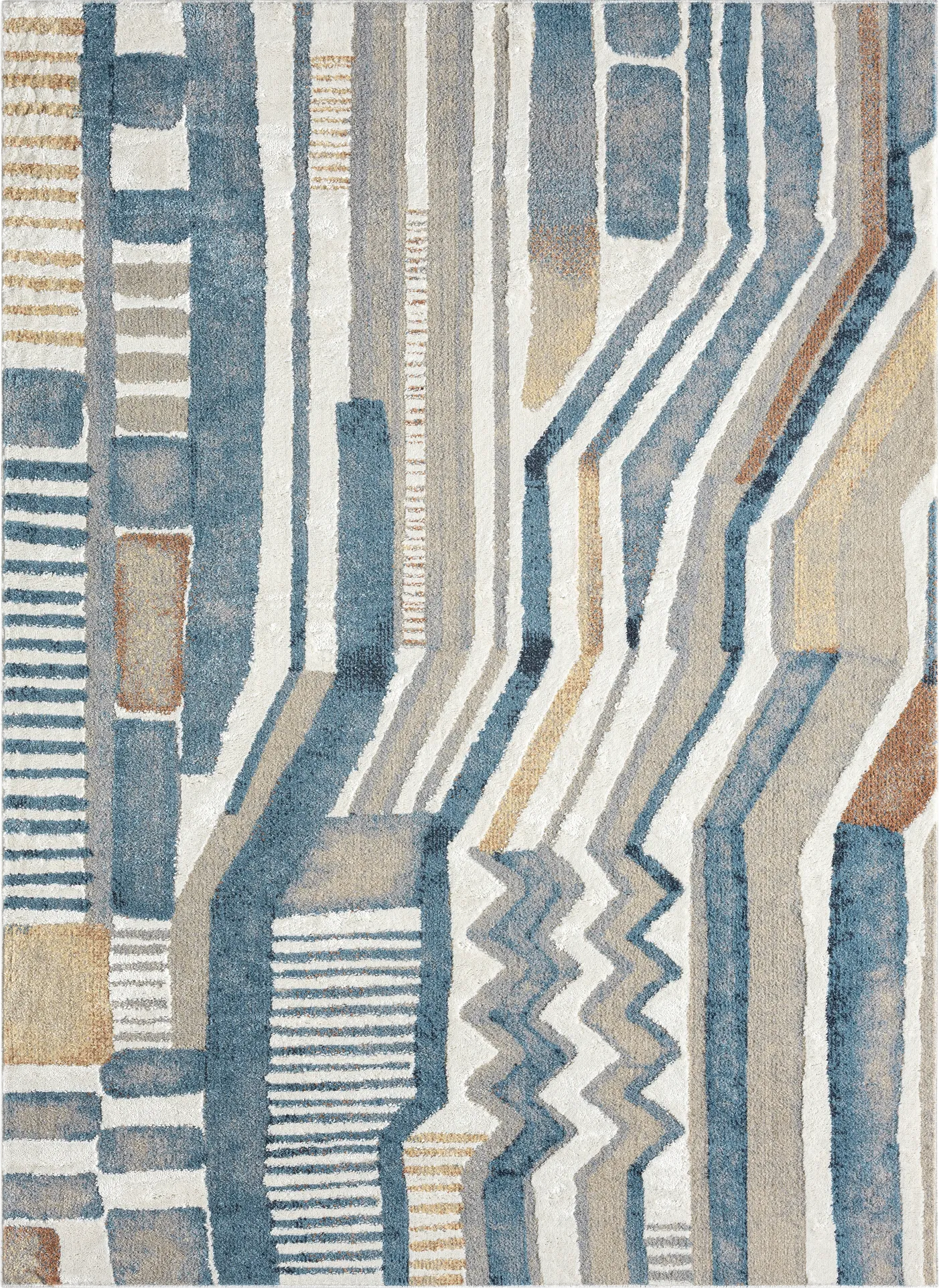 Evette Rios Zorion Blue 7'9 x 9'9 Rug - Thumbnail - Image 1