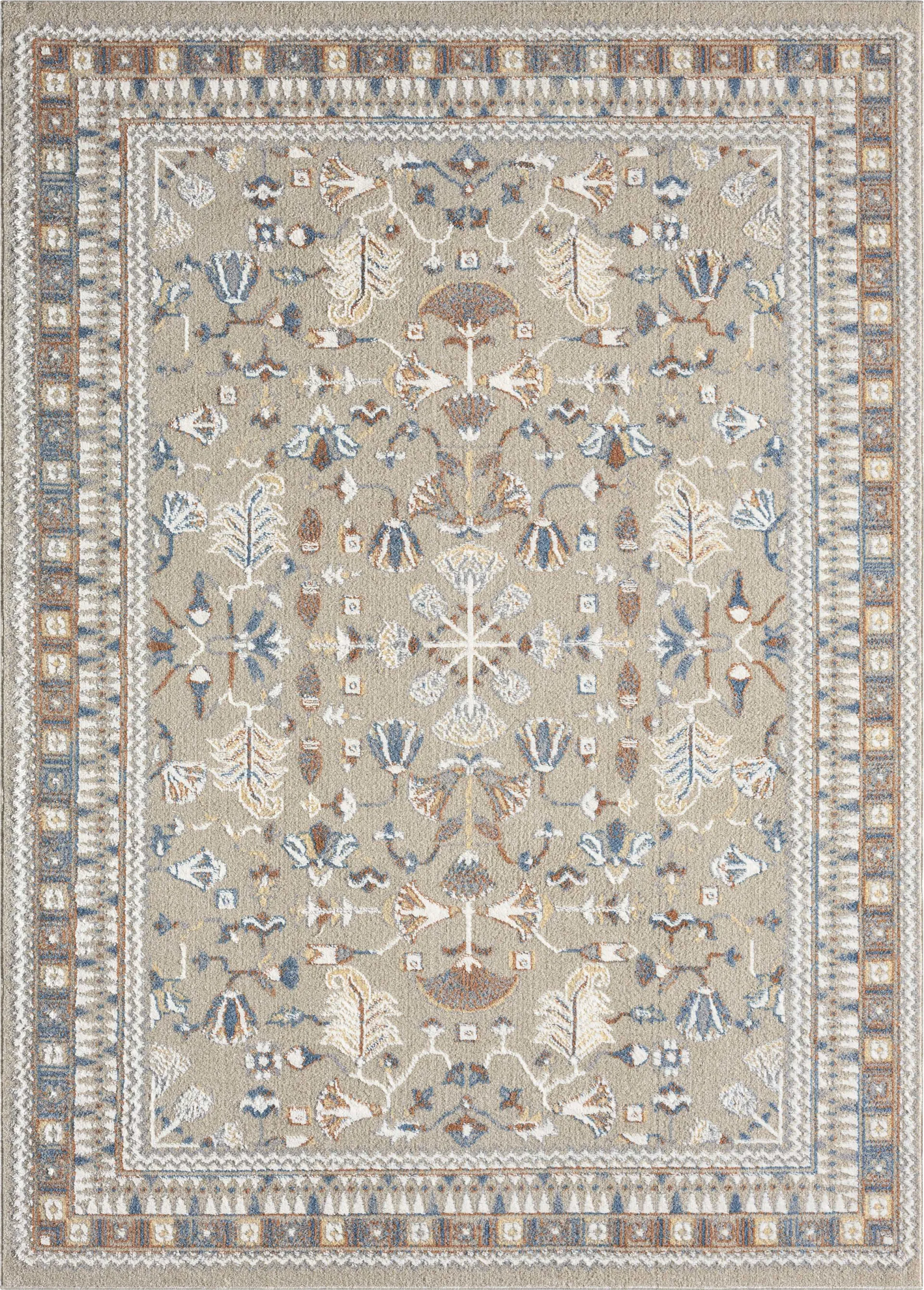 Evette Rios Jakue Rust 5'3 x 7' Rug - Image 1