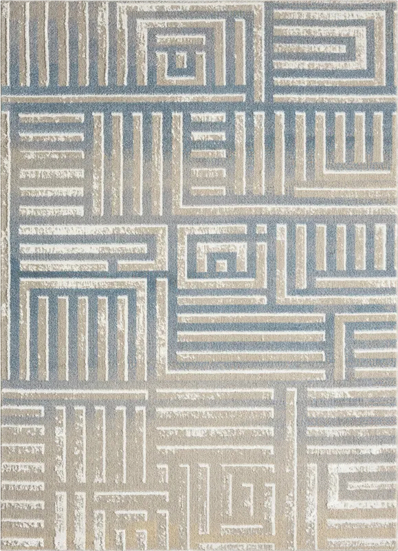 Evette Rios Udae Blue 7'9 x 9'9 Rug