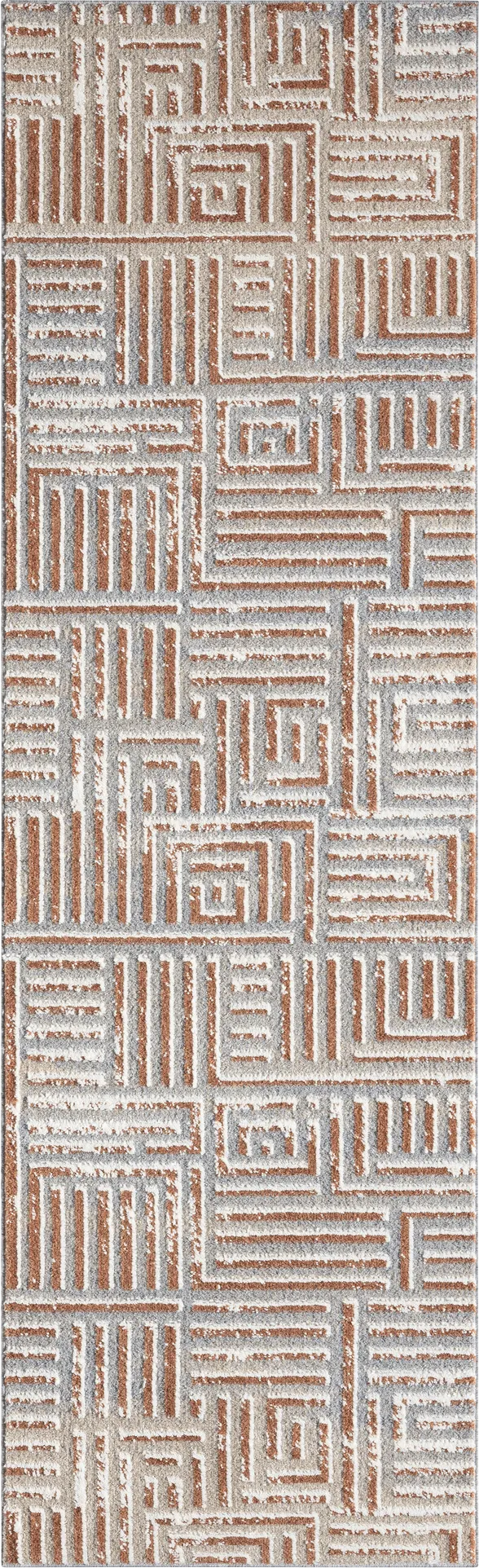 Evette Rios Udae Rust 2'2 x 7' Runner Rug - Thumbnail - Image 1