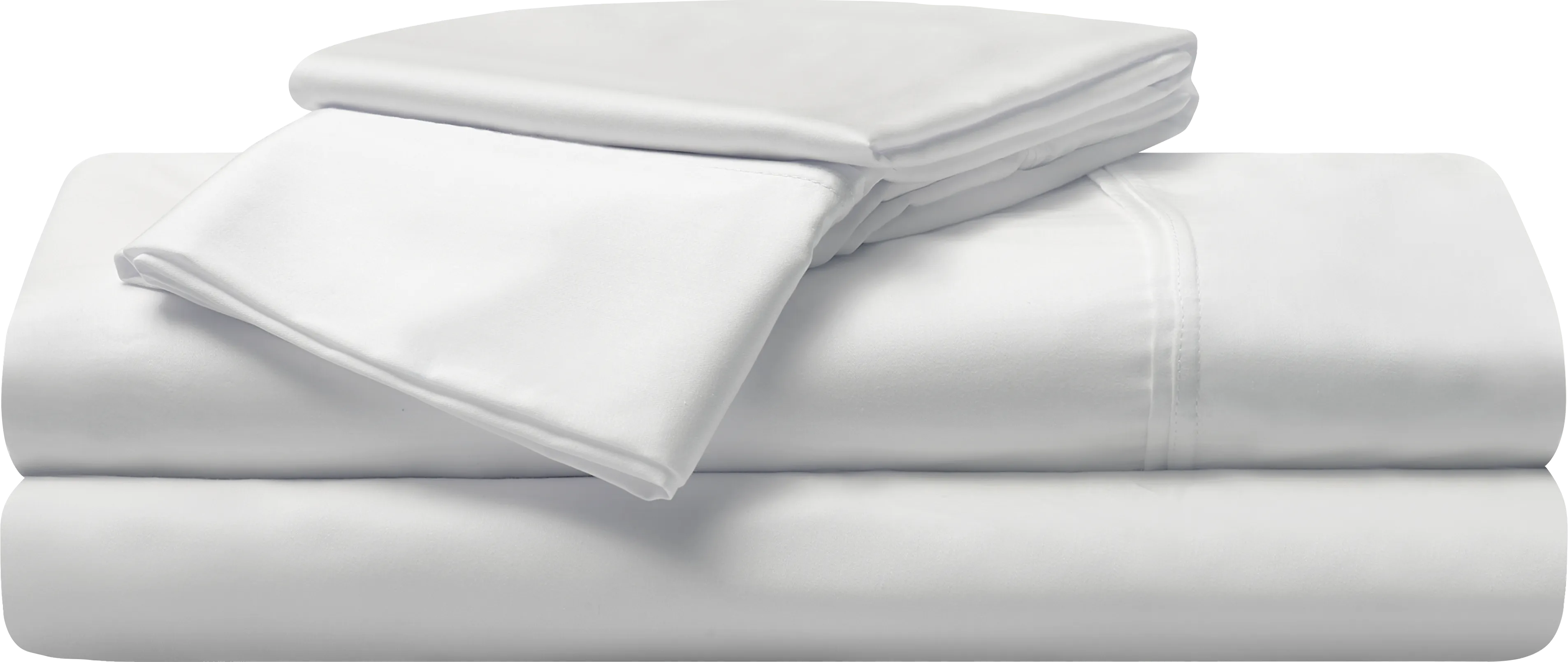 Bedgear Hyper-Cotton Bright White 4 Pc Queen Bed Sheet Set - Thumbnail - Image 1