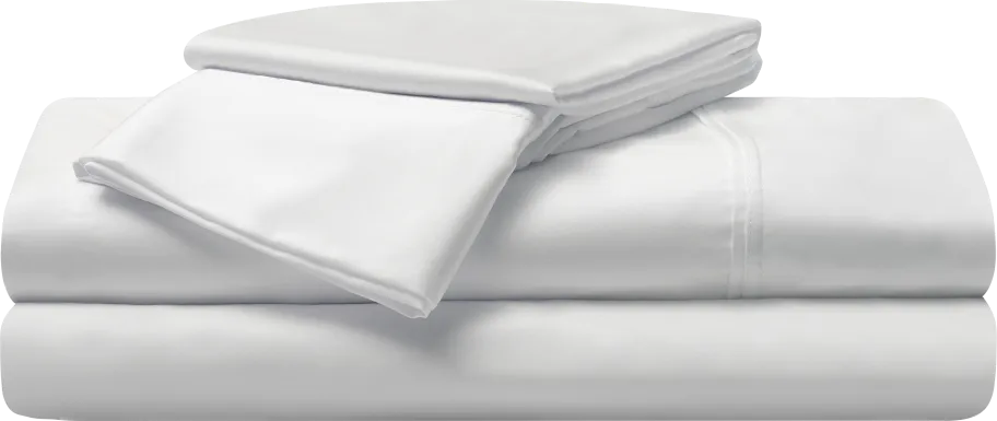 Bedgear Hyper-Cotton Bright White 3 Pc Twin Bed Sheet Set