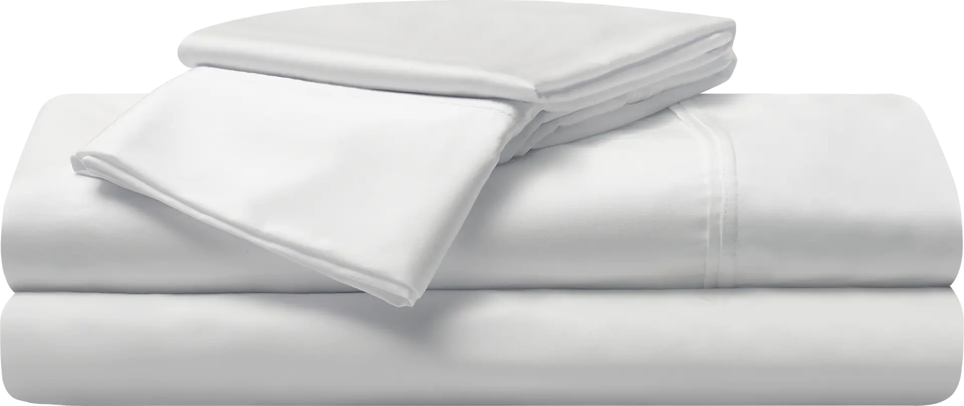 Bedgear Hyper-Cotton Bright White 3 Pc Twin Bed Sheet Set