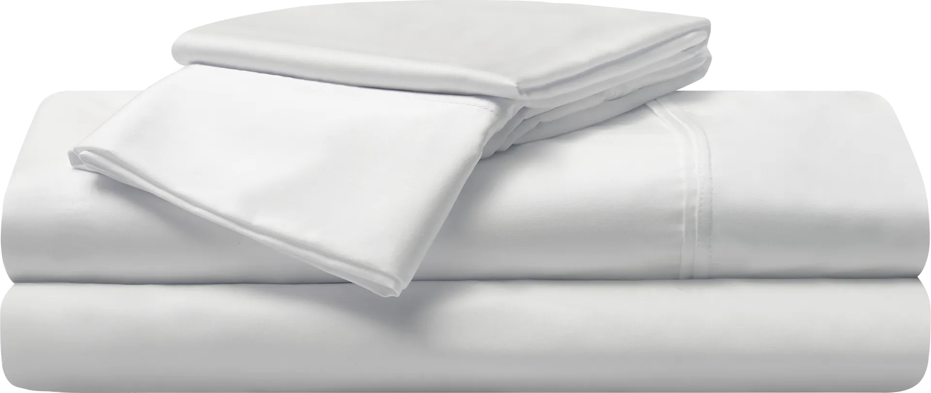 Bedgear Hyper-Cotton Bright White 4 Pc Queen Bed Sheet Set - Image 1