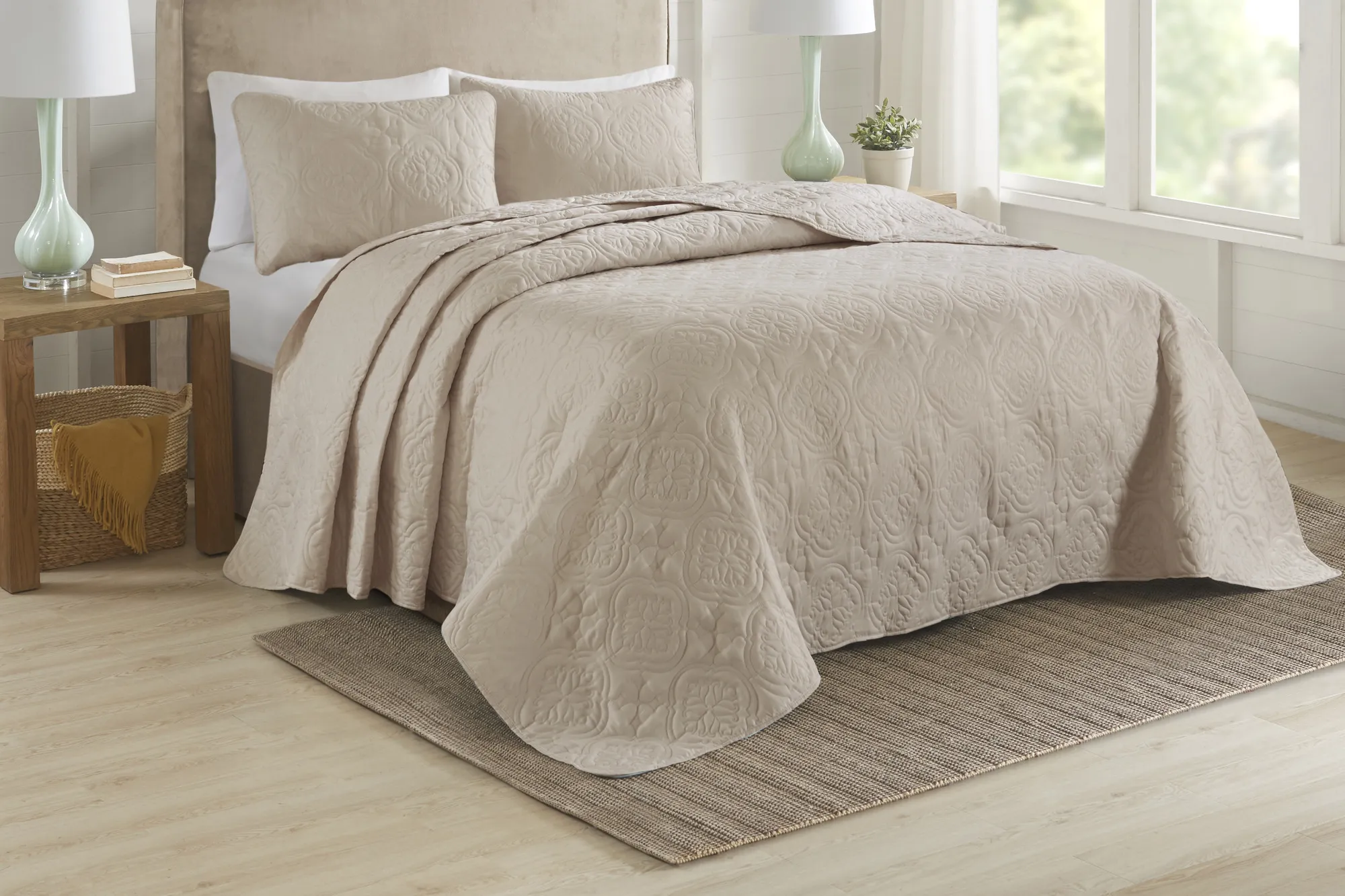 Probandt Beige 3 Pc King/California King Bedspread Set - Thumbnail - Image 2