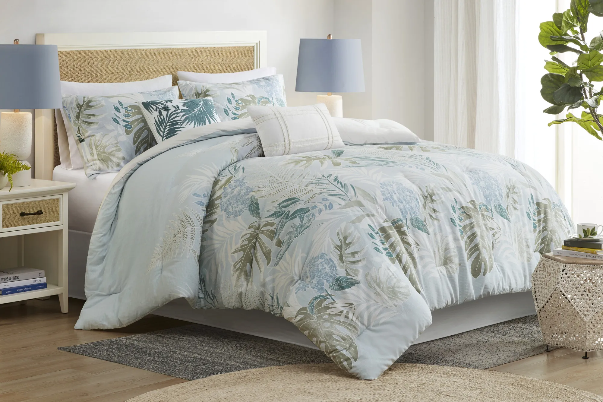 Greggtex Blue 6 Pc Queen Comforter Set - Thumbnail - Image 2