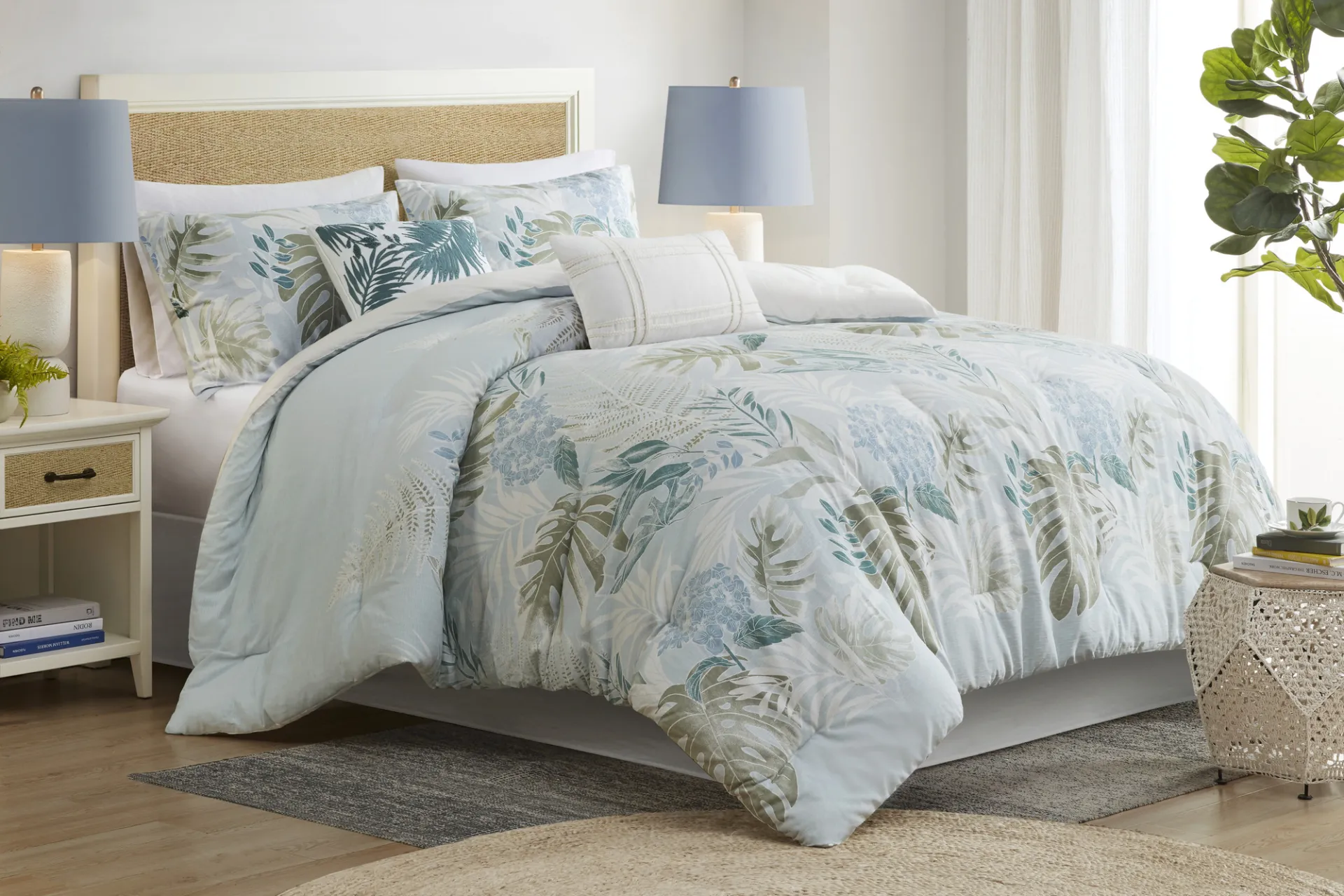Greggtex Blue 6 Pc Queen Comforter Set - Image 2