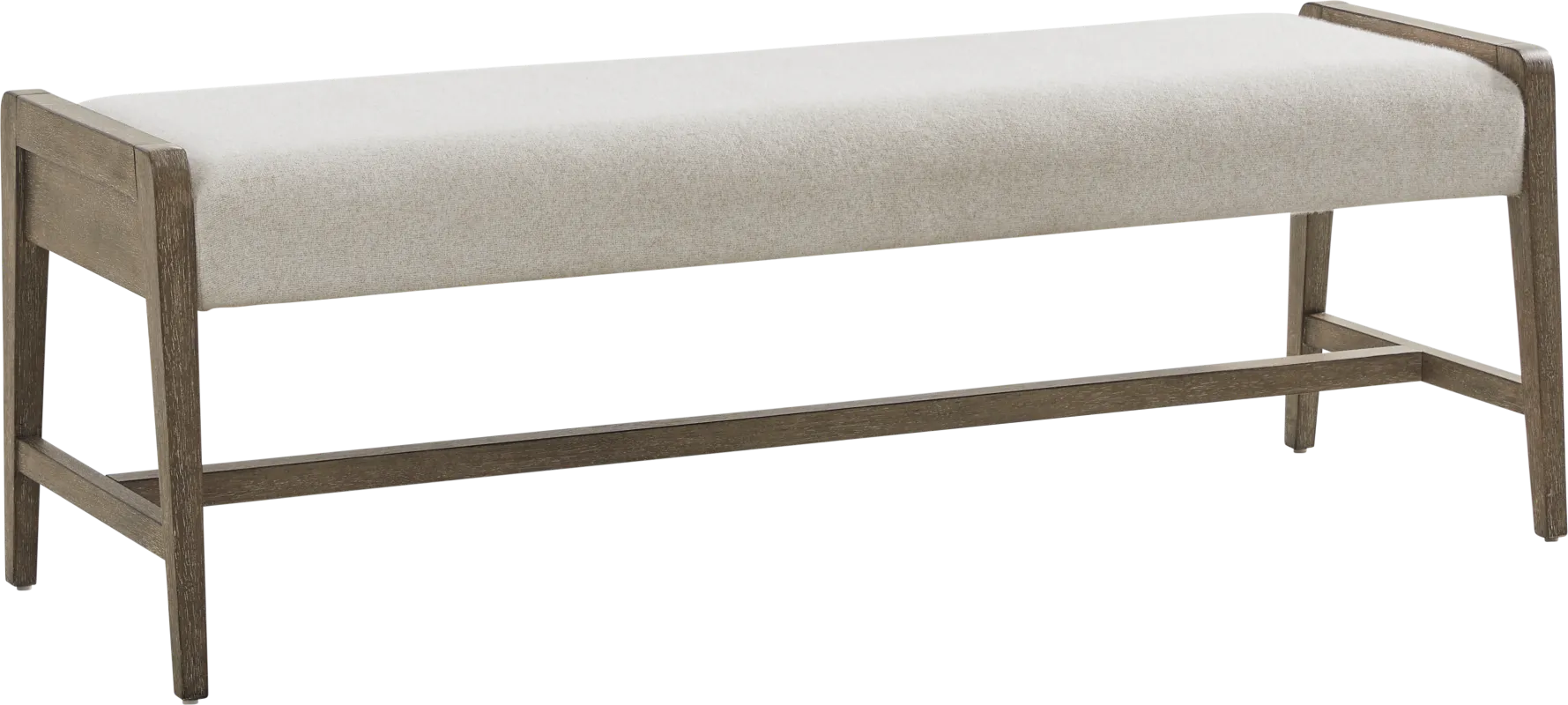Sausalito Cream Dining Bench