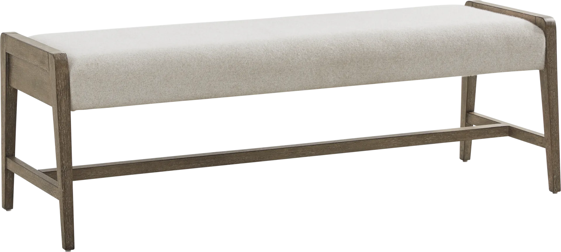 Sausalito Cream Dining Bench - Image 1