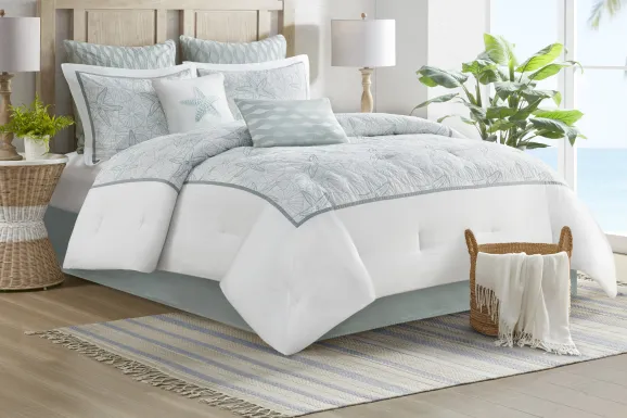 Olsak White 4 Pc Full Comforter Set