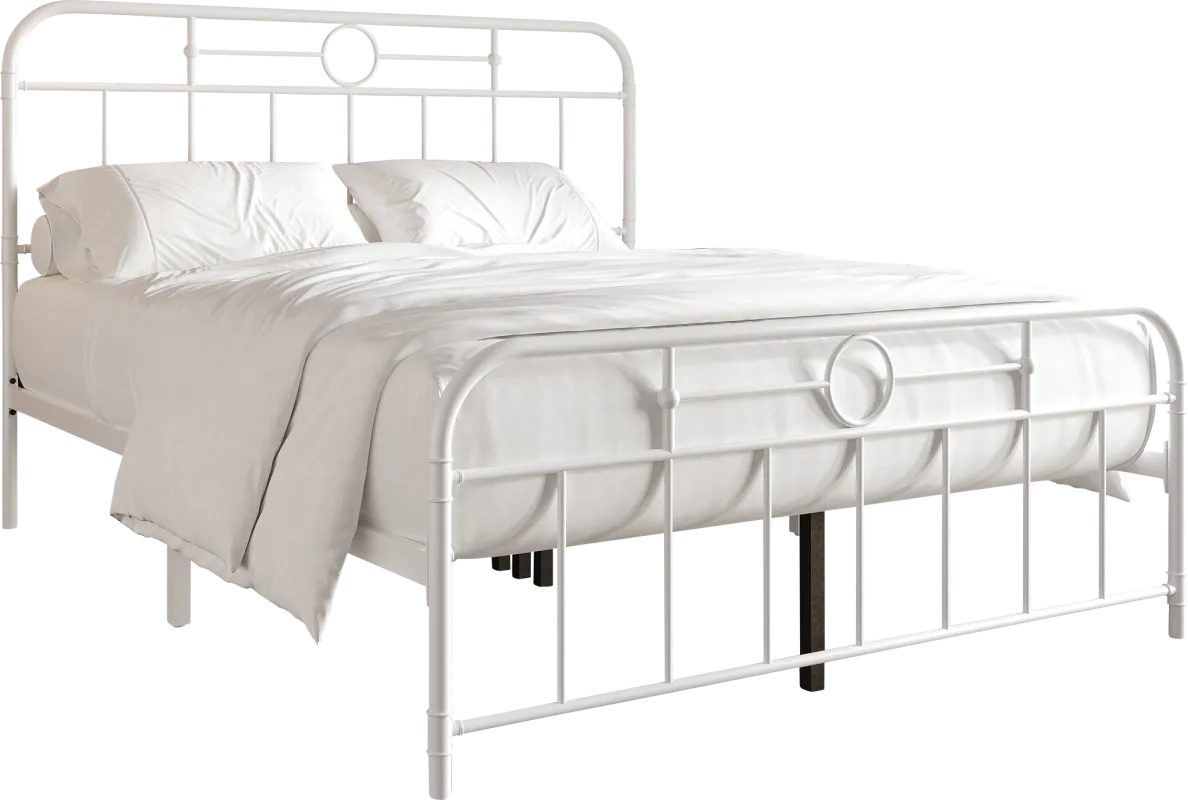 Oceanwell White Twin Bed