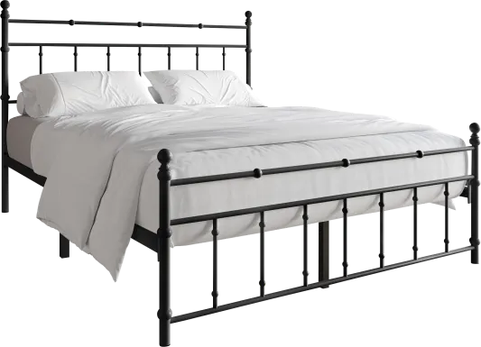 Griffincast Black King Bed