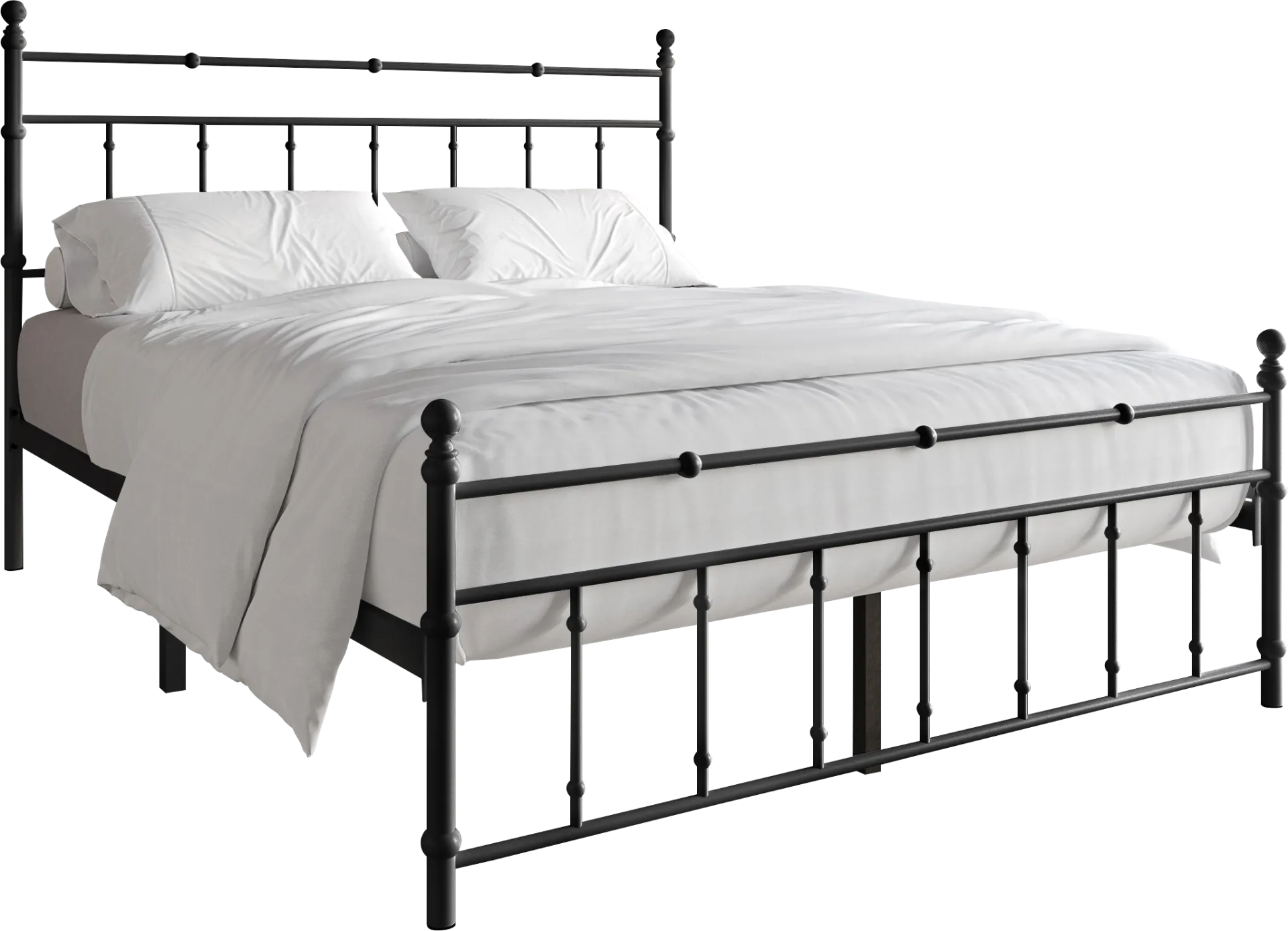 Griffincast Black Queen Bed - Image 1