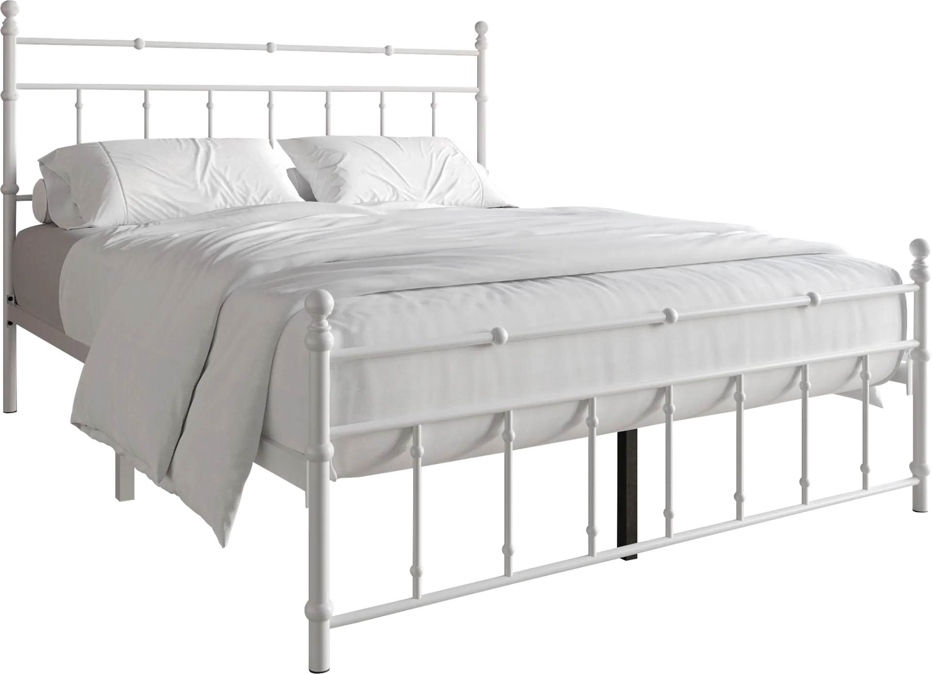 Griffincast White Queen Bed - Image 1