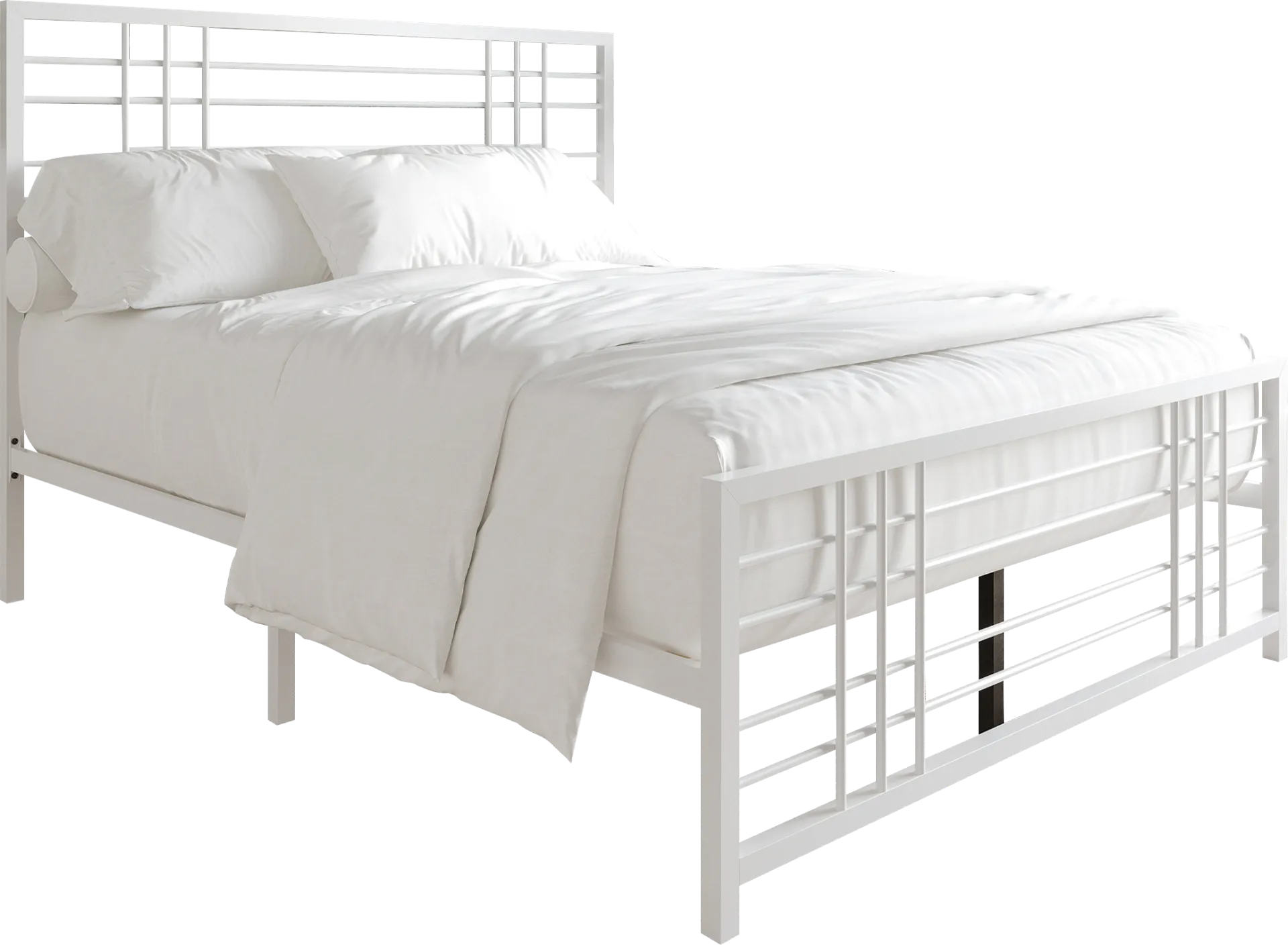 Alpires White Queen Bed - Image 1
