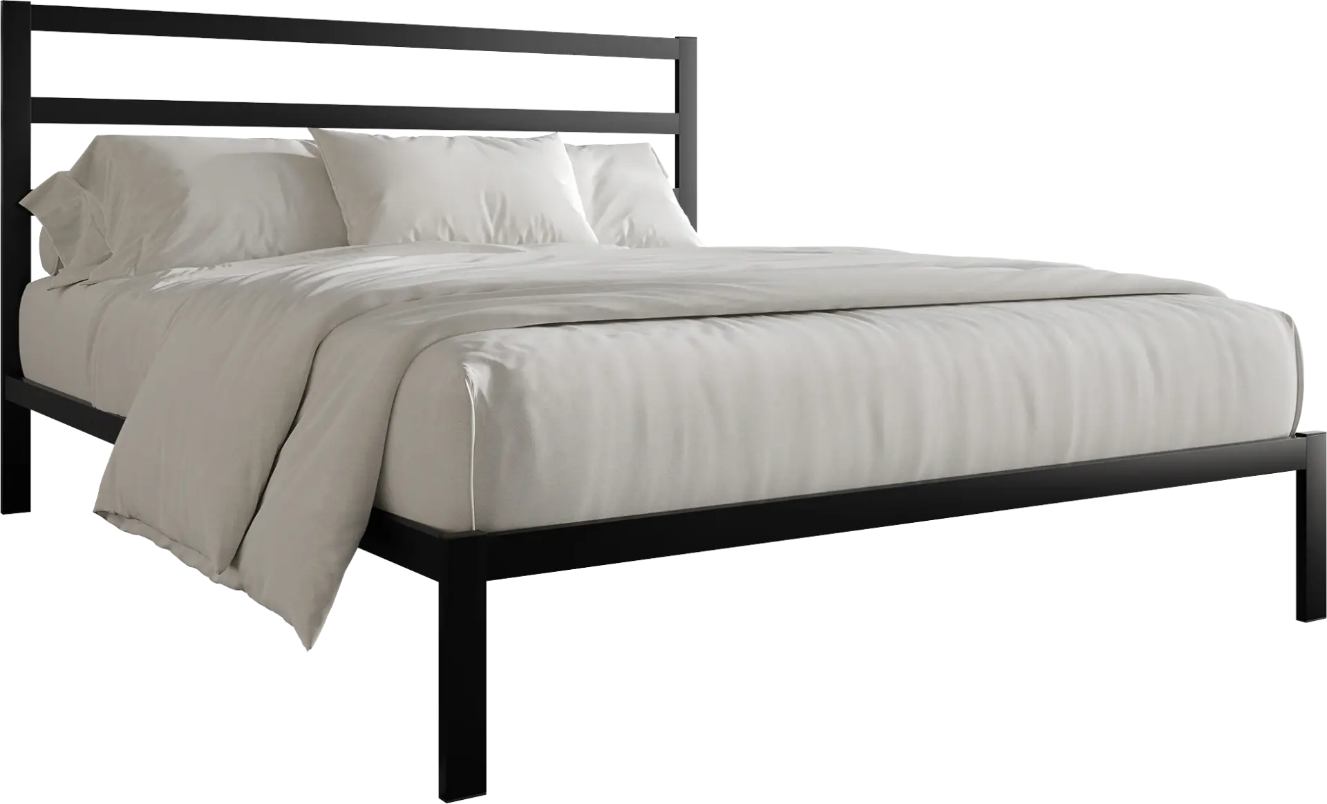 Mazefruit Black Queen Bed