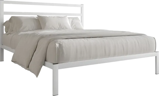 Mazefruit White King Bed