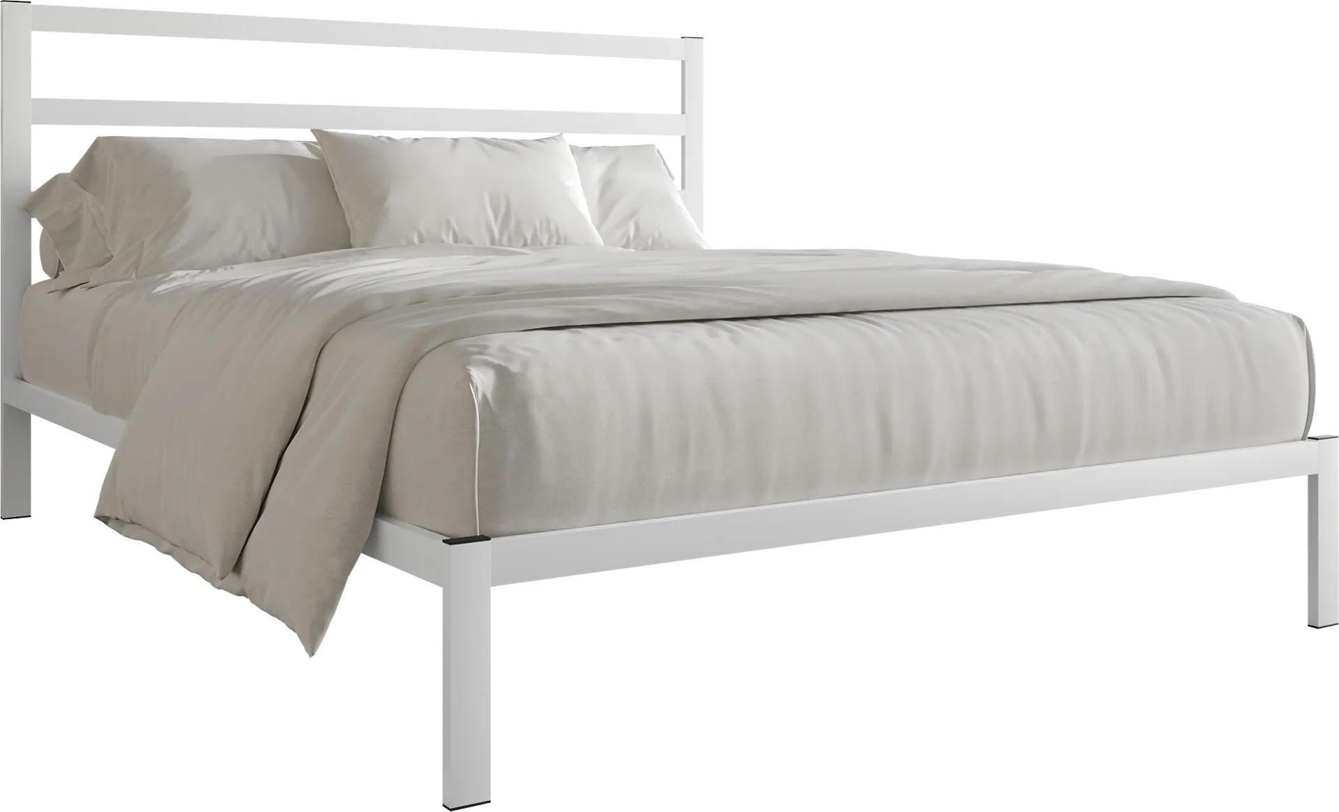 Mazefruit White Queen Bed - Image 1