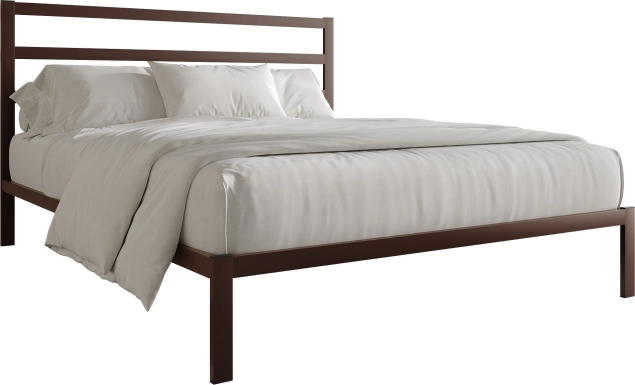 Mazefruit Brown King Bed