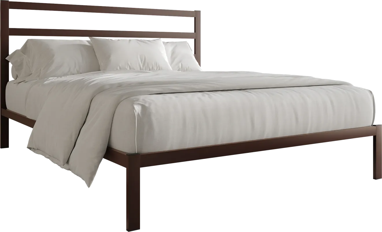 Mazefruit Brown King Bed