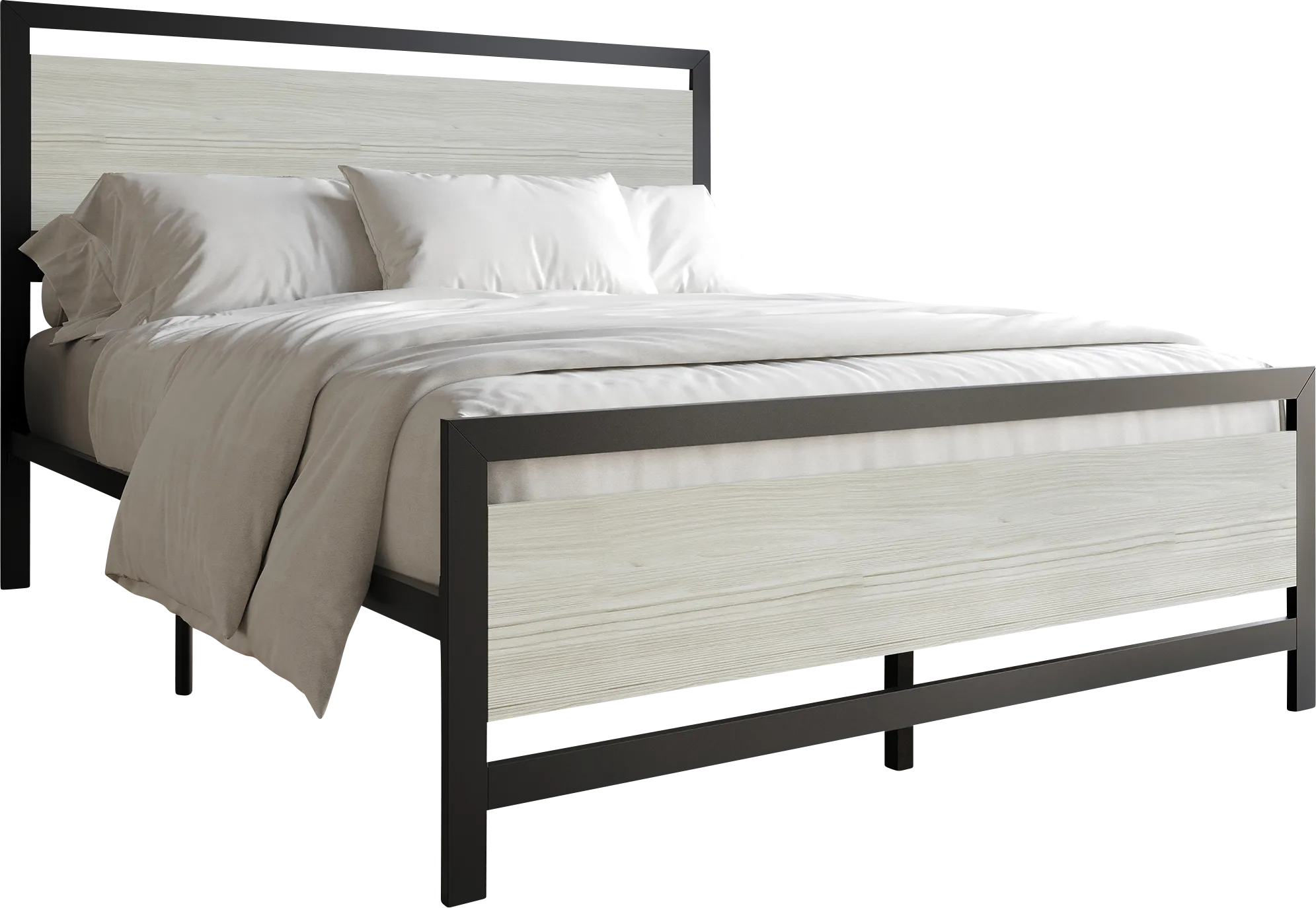 Diamondbite Gray Full Bed - Thumbnail - Image 1