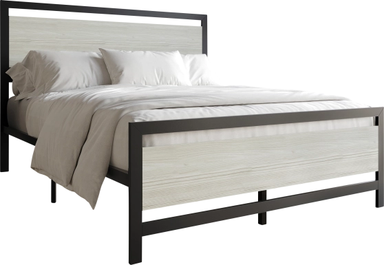 Diamondbite Gray Queen Bed