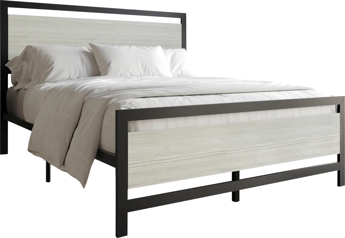 Diamondbite Gray Queen Bed