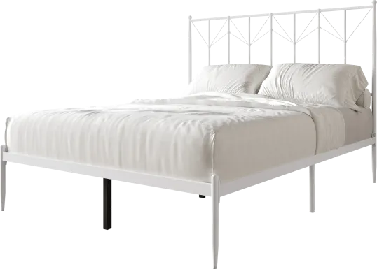 Yewair White King Bed