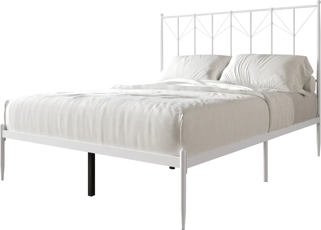 Yewair White Queen Bed